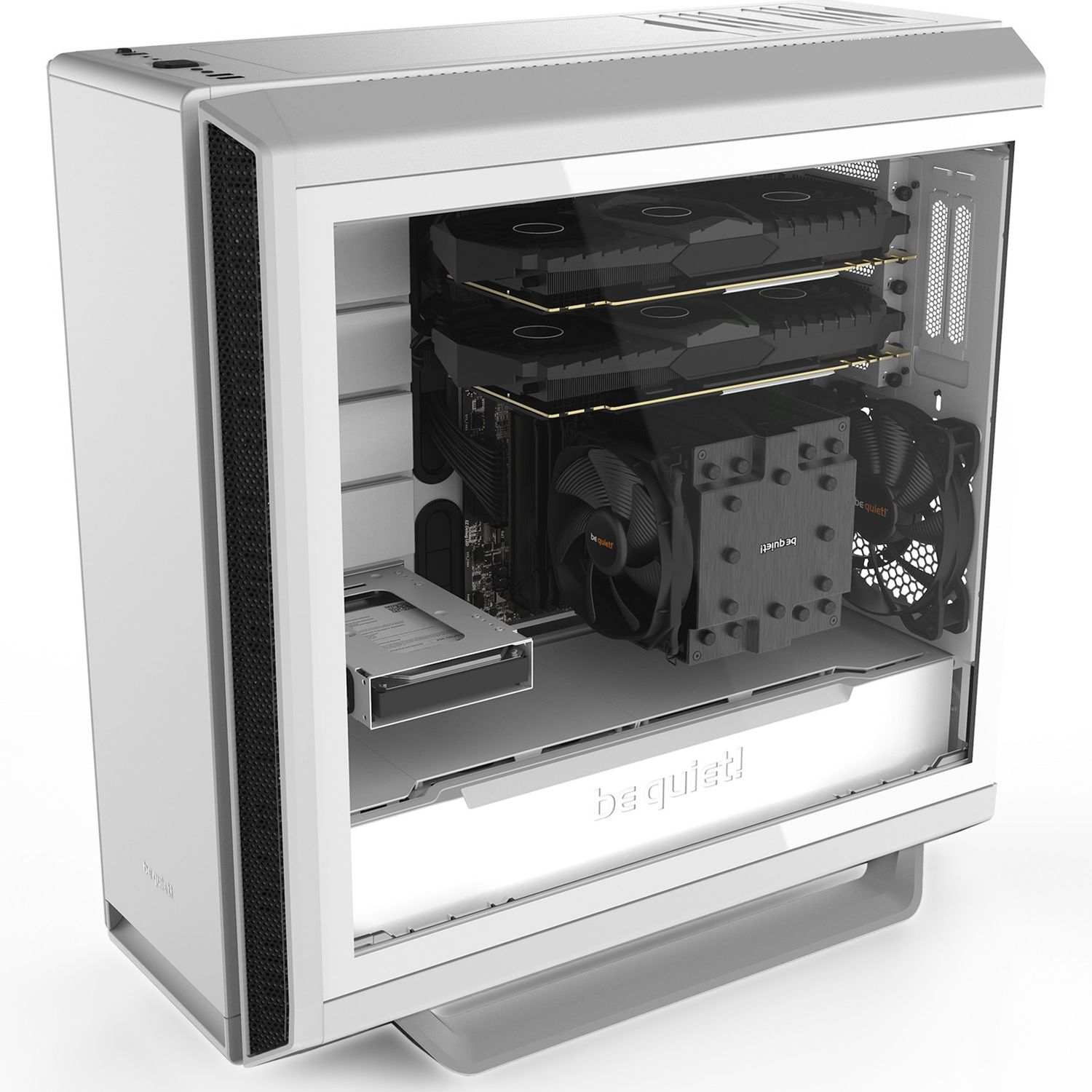 Carcasa Be quiet! Silent Base 802 Window, Mid-Tower, fara sursa, E-ATX, White fotografia produsului View 8 L