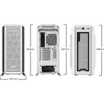 Carcasa Be quiet! Silent Base 802 Window, Mid-Tower, fara sursa, E-ATX, White fotografia produsului View 11 S
