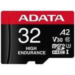 Card de memorie ADATA Endurance, MicroSDHC, 32GB, UHS-I V30, 100MB/s, Class 10 + Adaptor fotografia produsului View 2 S