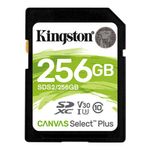 Card de memorie Kingston Canvas Select Plus SD Card, 256GB, Class 10, UHS-I fotografia produsului