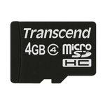 Card de memorie Transcend MicroSDHC, 4GB, Class 4 fotografia produsului