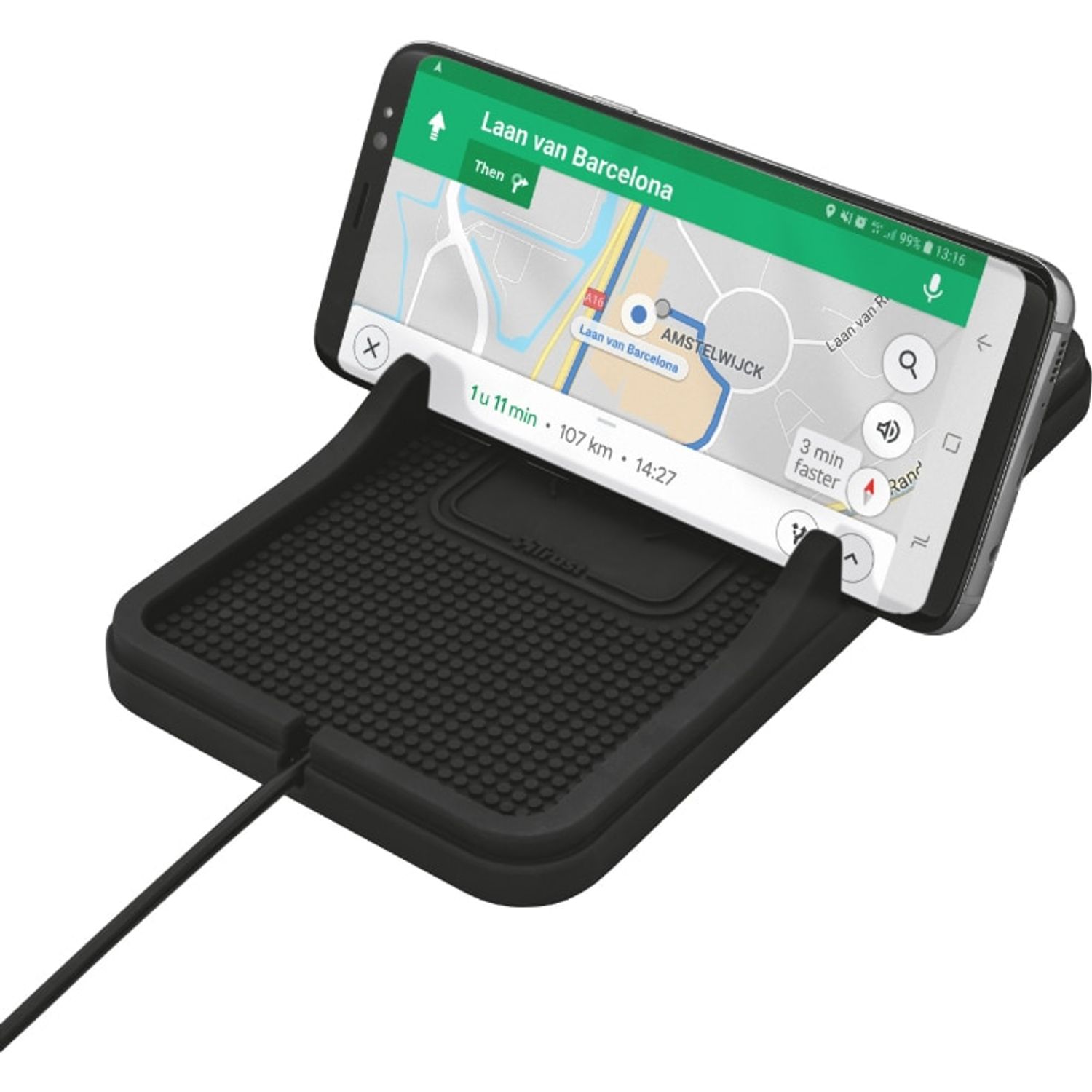 Incarcator wireless Trust Flexo Wireless Car Charging Mat, 5W fotografia produsului View 7 L