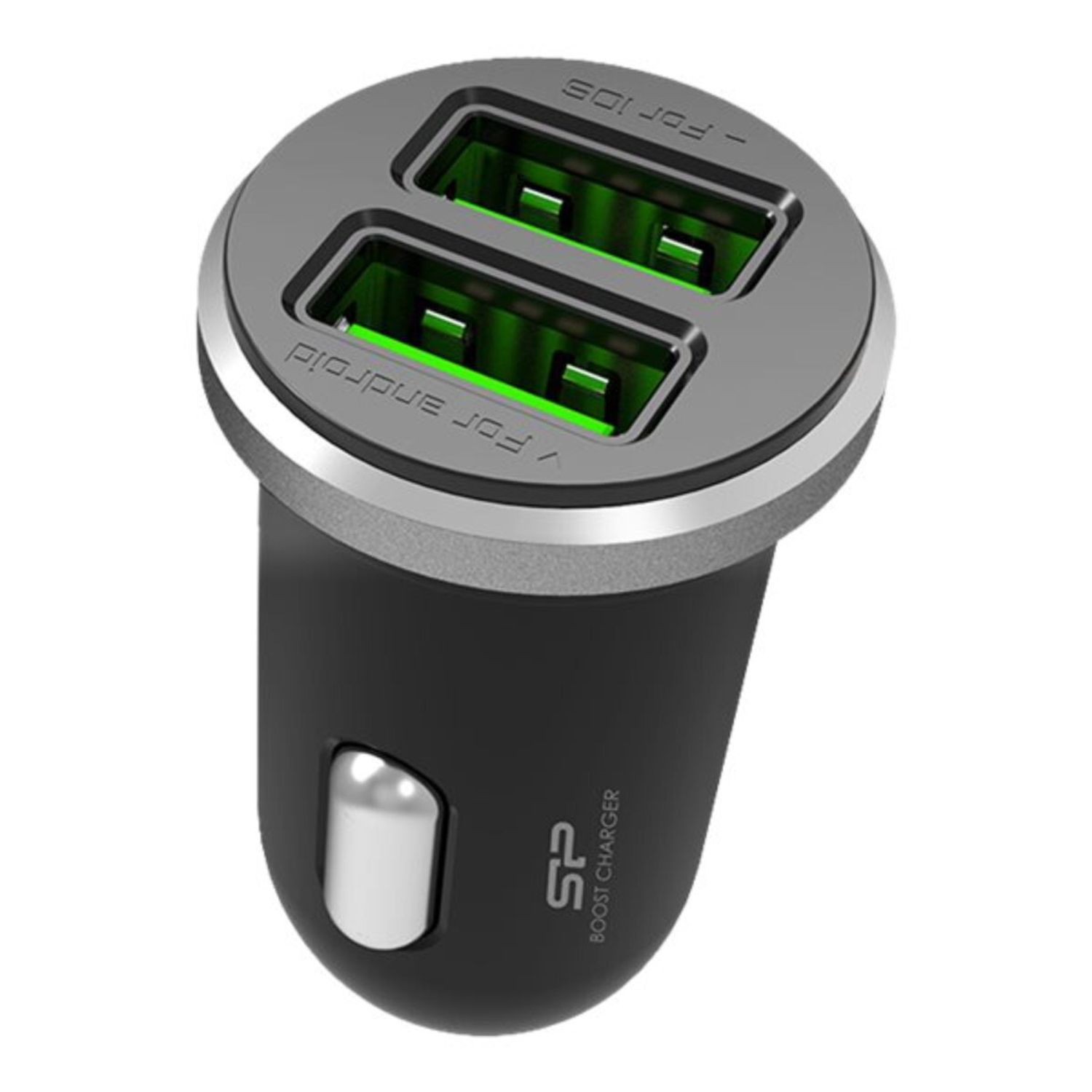 Incarcator auto 2 x USB, 21A, 105W, Silicon Power Boost Link, negru fotografia produsului