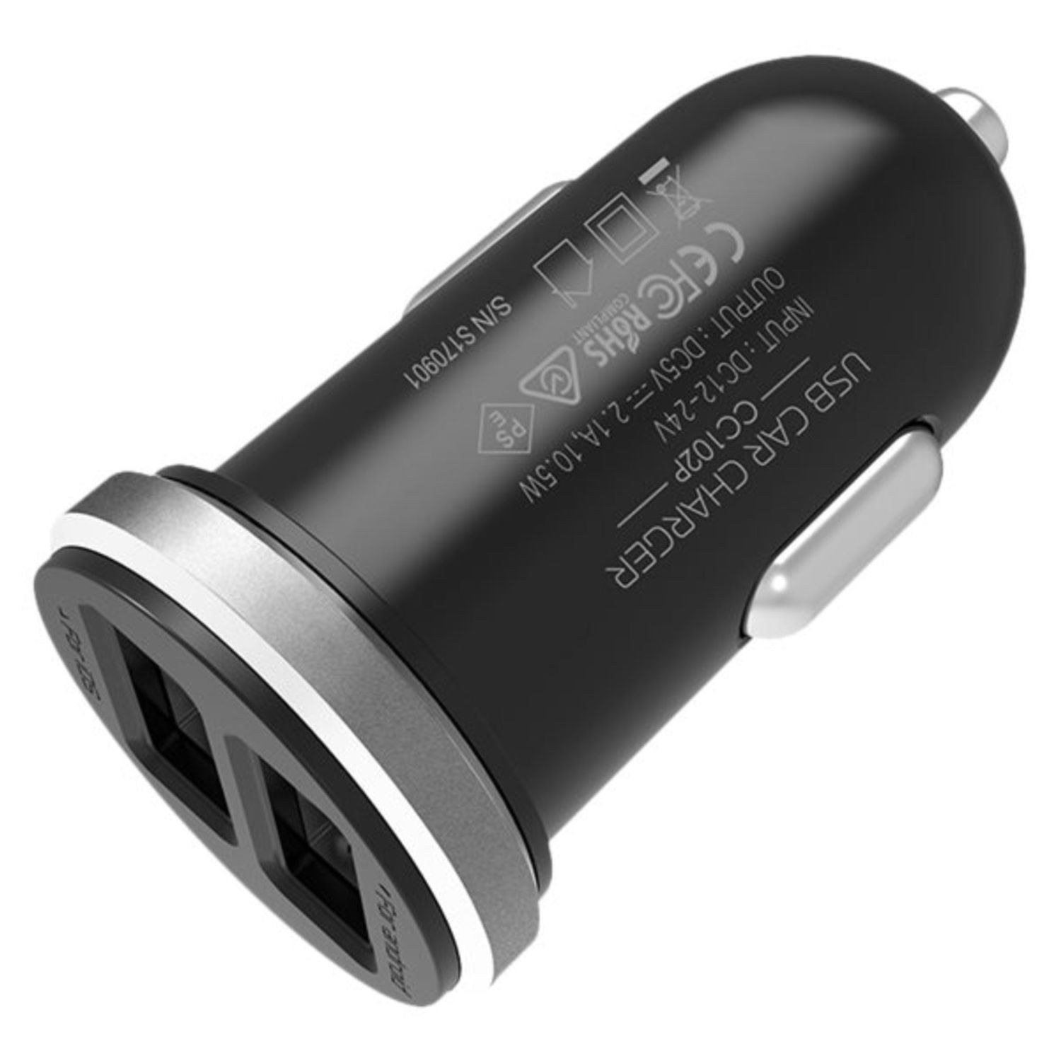 Incarcator auto 2 x USB, 21A, 105W, Silicon Power Boost Link, negru fotografia produsului View 3 L