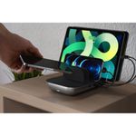 Statie de incarcare 5 in 1, Satechi, USB-C/USB-A/Wireless, Gri inchis fotografia produsului View 6 S
