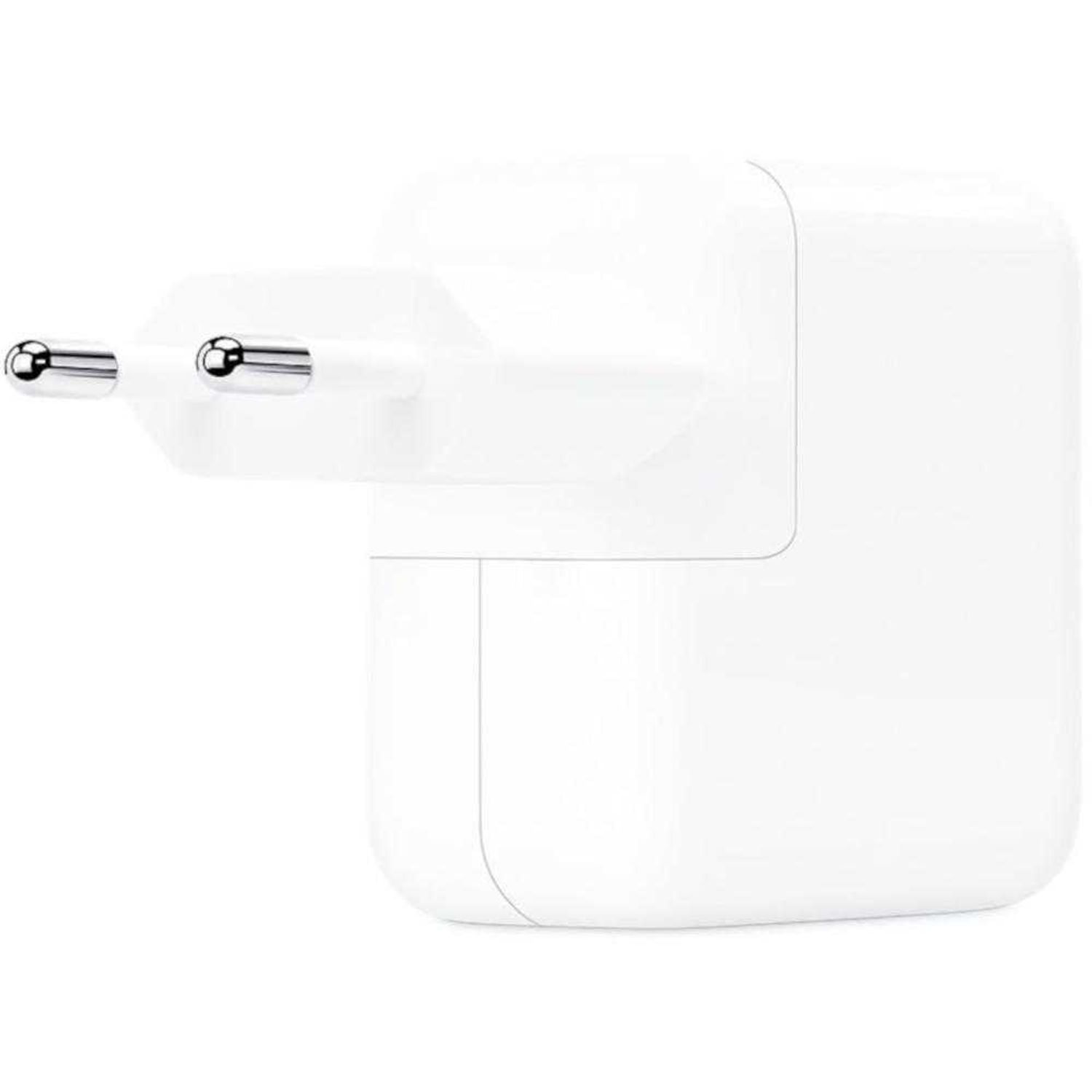 Incarcator retea Apple MY1W2ZM/A, 30W, Type-C, Alb fotografia produsului View 3 L