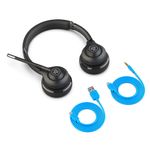 Casti wireless cu microfon, Jlab, Go Work, Over-the-Ear, MultiPoint, Raza 9m, Culoare Neagra fotografia produsului View 5 S