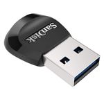 Card reader microSD, USB 30, Sandisk MobileMate, viteza de transfer 170 Mb/s, negru fotografia produsului