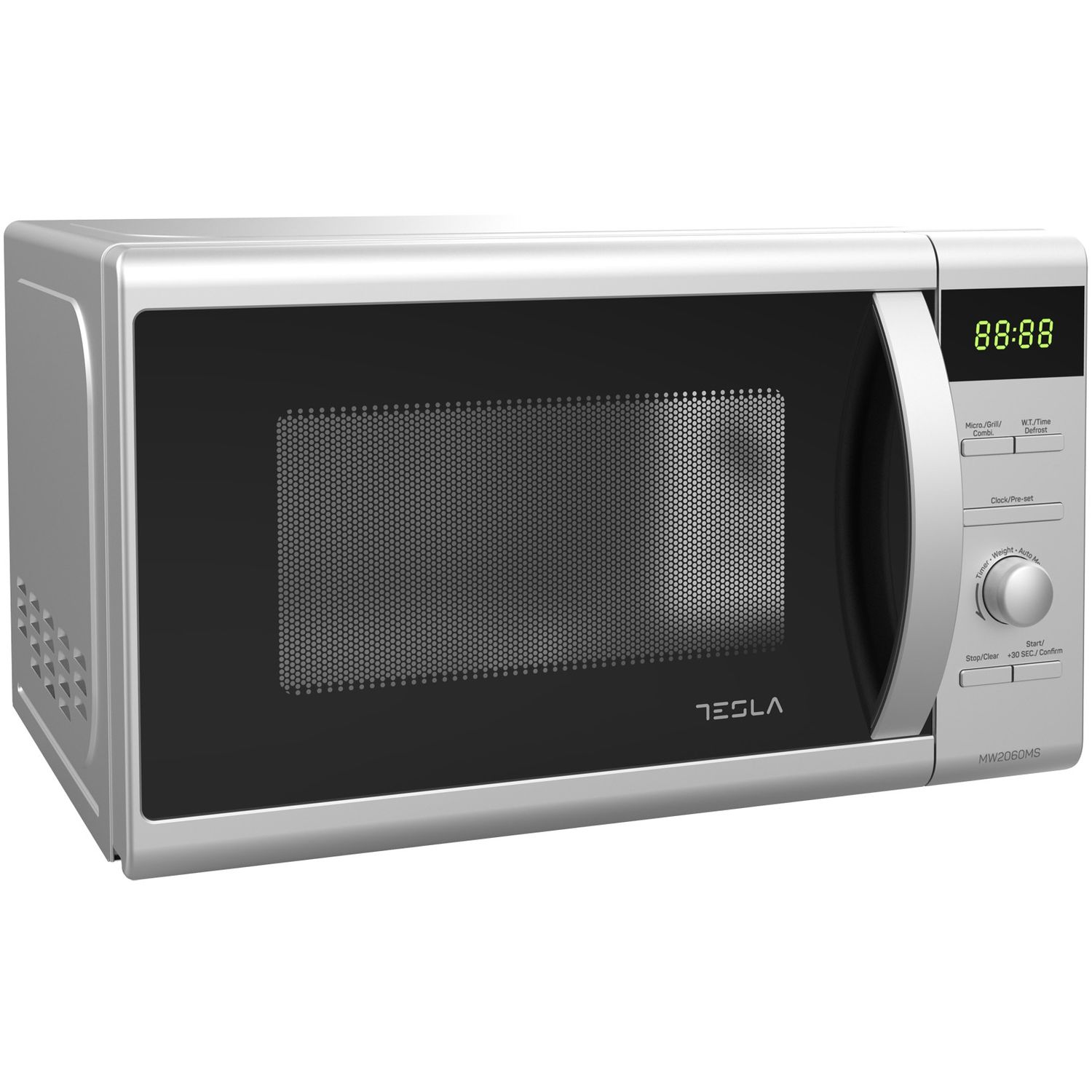 Cuptor cu microunde Tesla MW2060MS, 20 l, 700 W, Grill, Argintiu fotografia produsului View 3 L