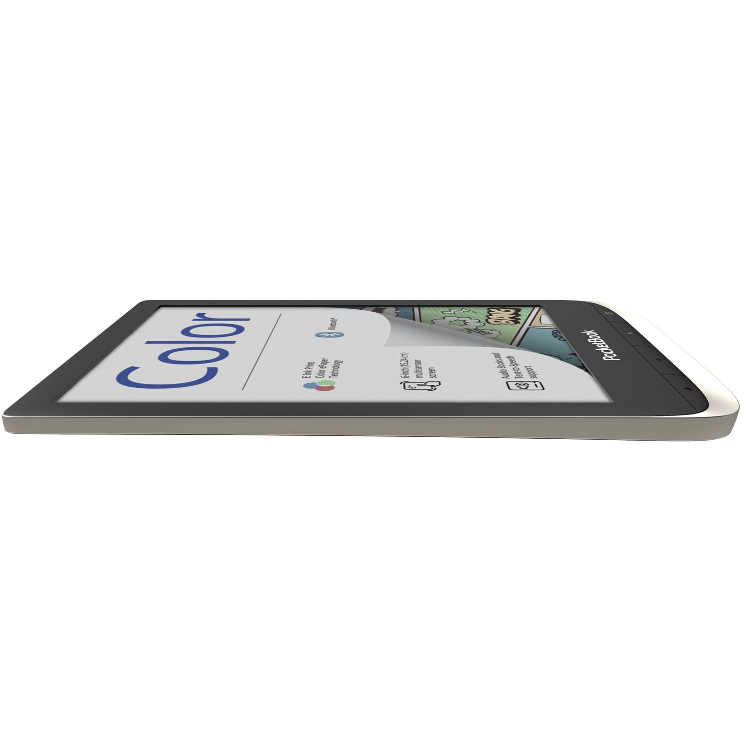 Ebook Reader PocketBook Color, 6" E Ink Kaleido&trade; color, 16GB+microSD, 300dpi, Argintiu fotografia produsului View 7 L