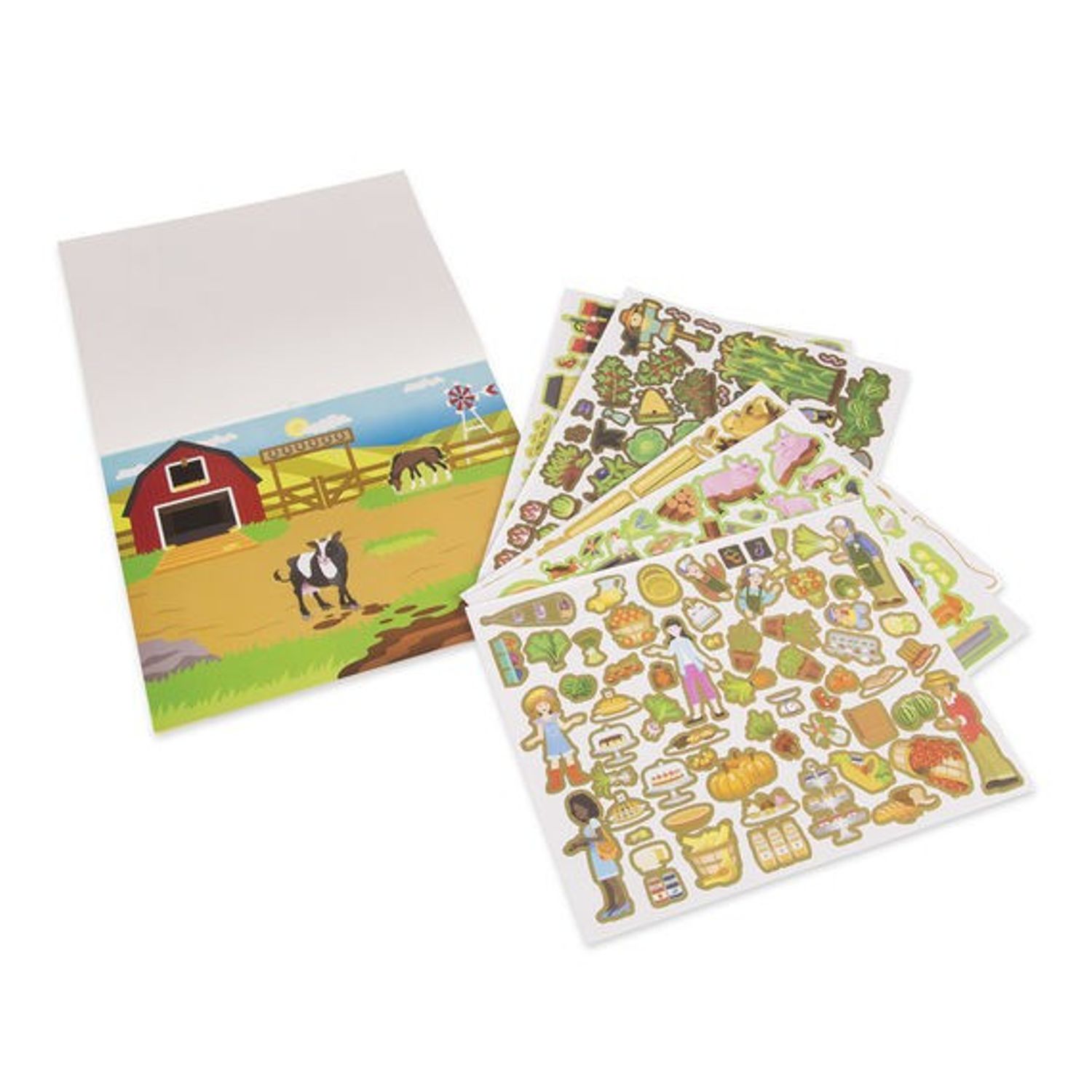 Bloc cu abtibilduri reutilizabile Ferma Melissa and Doug fotografia produsului View 2 L