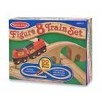 Tren lemn si Circuit 8 Melissa and Doug fotografia produsului