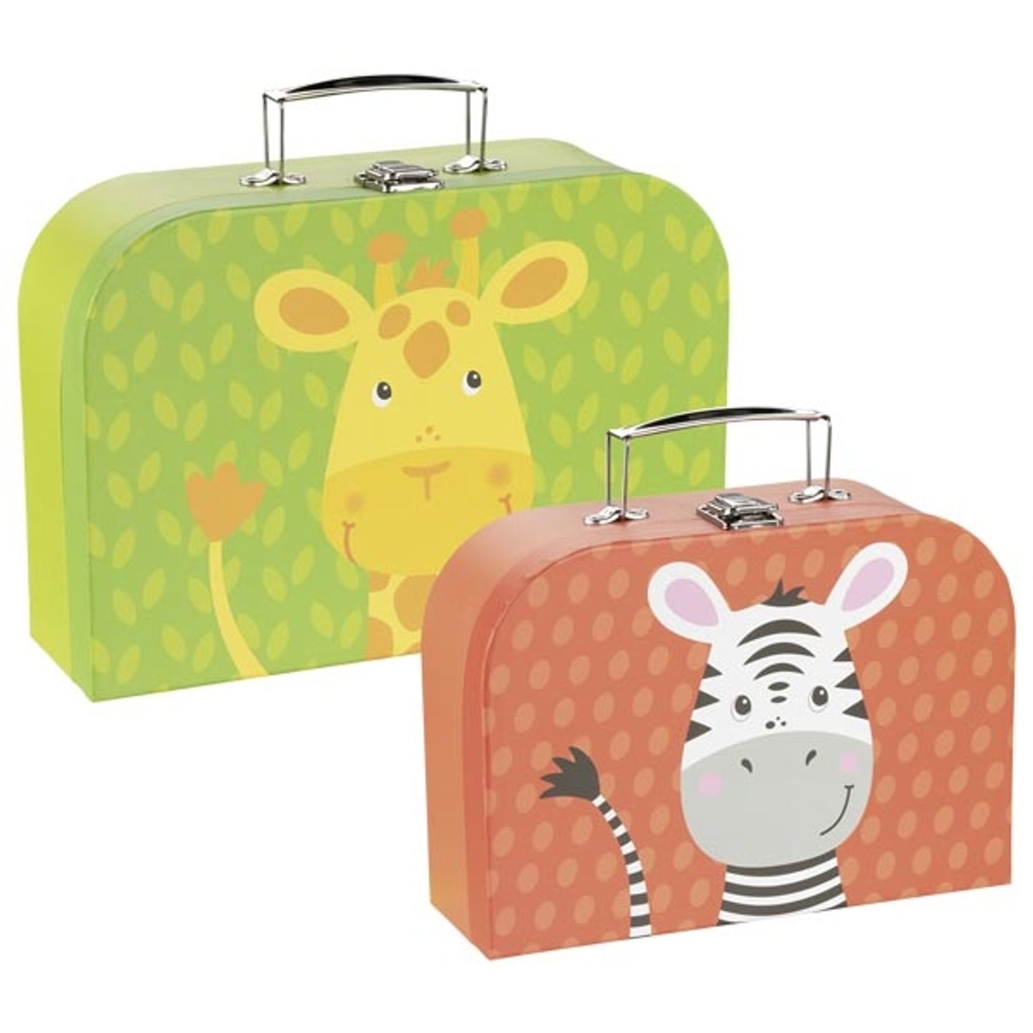 Set 2 valize pentru copii - Joc de rol - Model Girafa si Zebra fotografia produsului