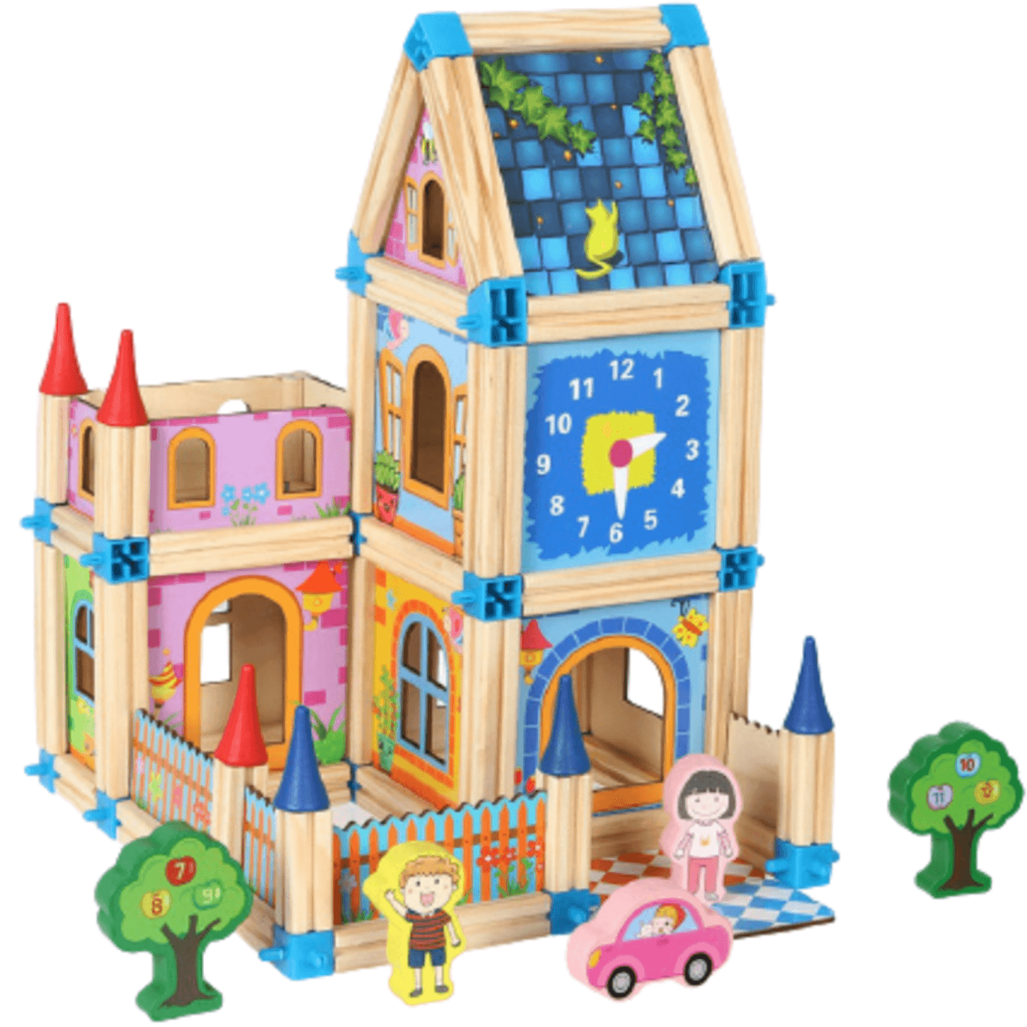 Set de constructie din lemn Micul Arhitect, 7Toys fotografia produsului