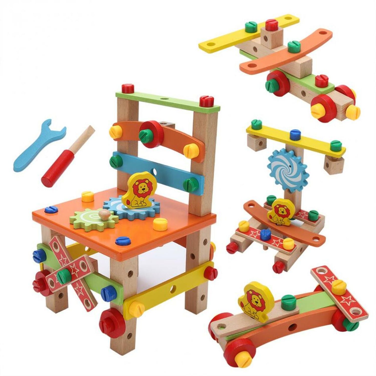 Jucarie de asamblat din lemn, 7Toys fotografia produsului