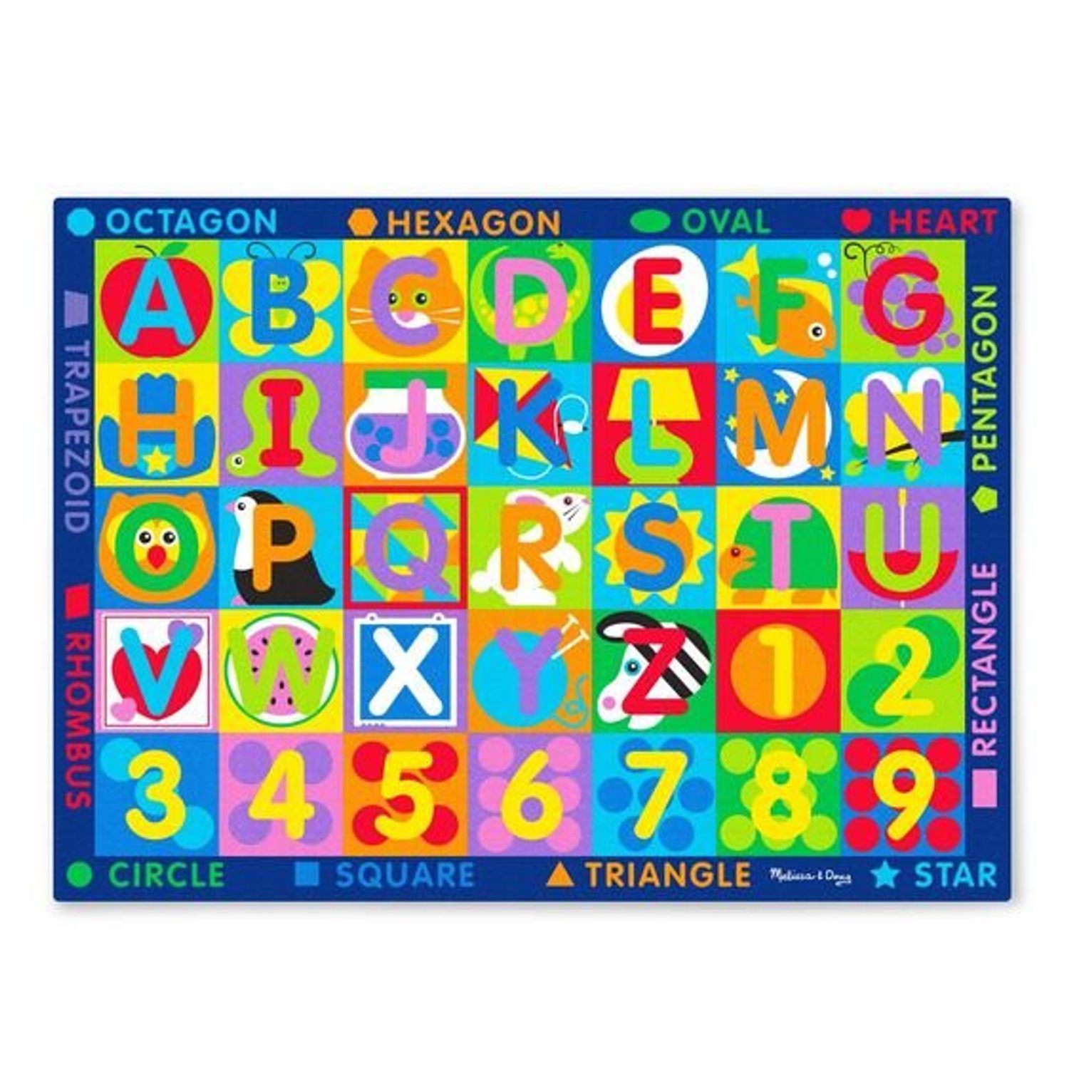 Covor de joaca Litere si forme geometrice - Melissa & Doug fotografia produsului