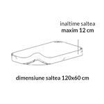 Cearceaf din bumbac cu elastic roata pentru patut 120x60 cm Kidizi Alb fotografia produsului View 3 S