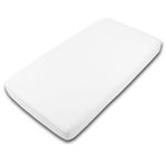 Cearceaf din bumbac cu elastic roata pentru patut 120x60 cm Kidizi Alb fotografia produsului View 2 S