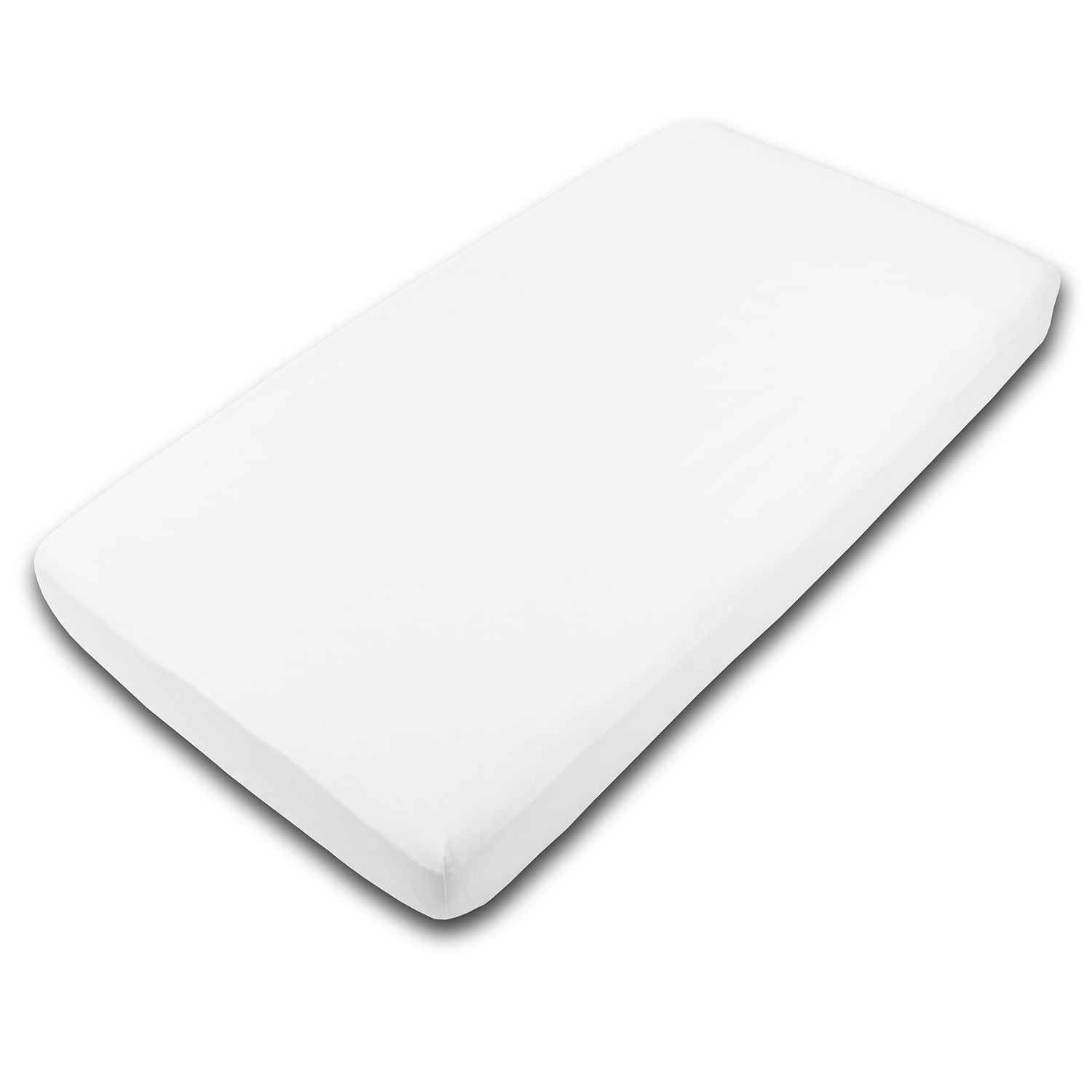 Cearceaf din bumbac cu elastic roata pentru patut 120x60 cm Kidizi Alb fotografia produsului View 2 L