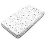 Cearceaf din bumbac cu elastic roata pentru patut 120x60 cm Kidizi Galaxy Grey fotografia produsului View 2 S