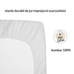 Cearceaf din bumbac cu elastic roata pentru patut 120x60 cm Kidizi Galaxy Grey fotografia produsului View 4 S