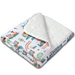 Paturica matlasata cu doua fete 100x78 cm Kidizi Choo Choo fotografia produsului