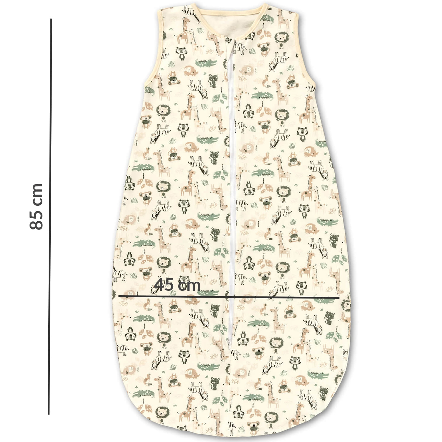 Sac dormit copii de vara  0-24 luni Kidizi Safari, 85 cm fotografia produsului View 2 L