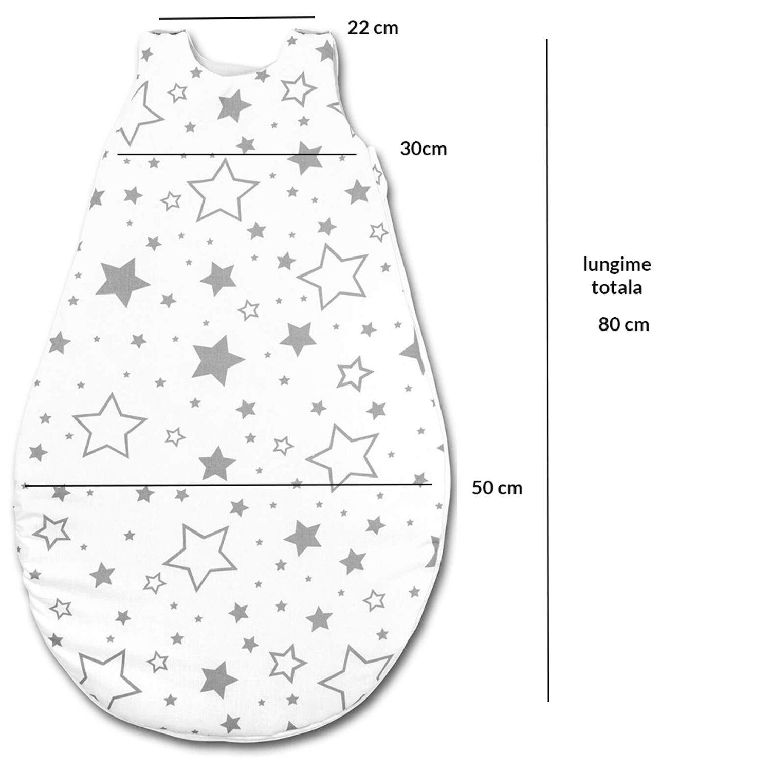 Sac de dormit copii 0-18 luni Kidizi All Mint Stars, 2,5 tog fotografia produsului View 3 L