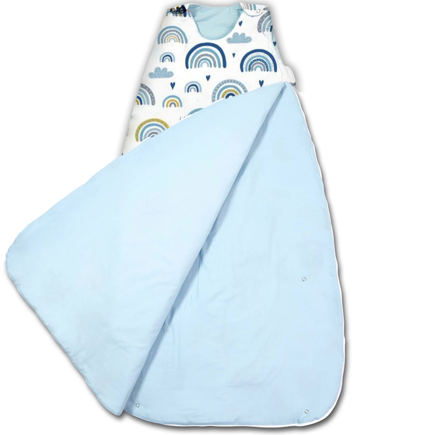 Sac de dormit copii reglabil 6- 36 luni Kidizi Blue Rainbow, 1 tog fotografia produsului View 2 L