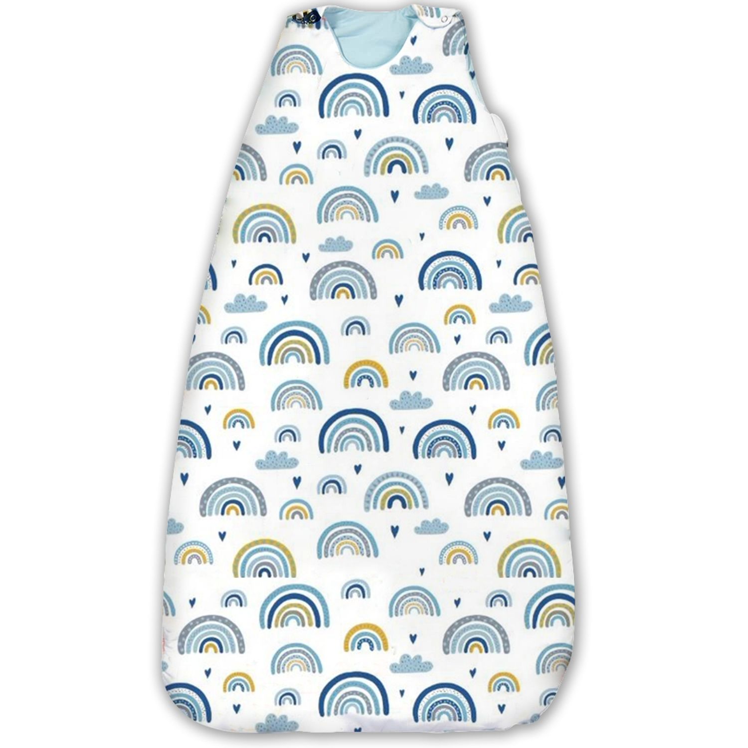 Sac de dormit copii reglabil 6- 36 luni Kidizi Blue Rainbow, 1 tog fotografia produsului