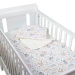 Set lenjerie matlasata 3 piese Kidizi Forest Friends, include perna, plapumioara si cearceaf fotografia produsului