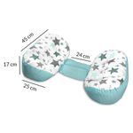 Perna gravide multifunctionala Kidizi Mona  All Mint Stars fotografia produsului View 2 S
