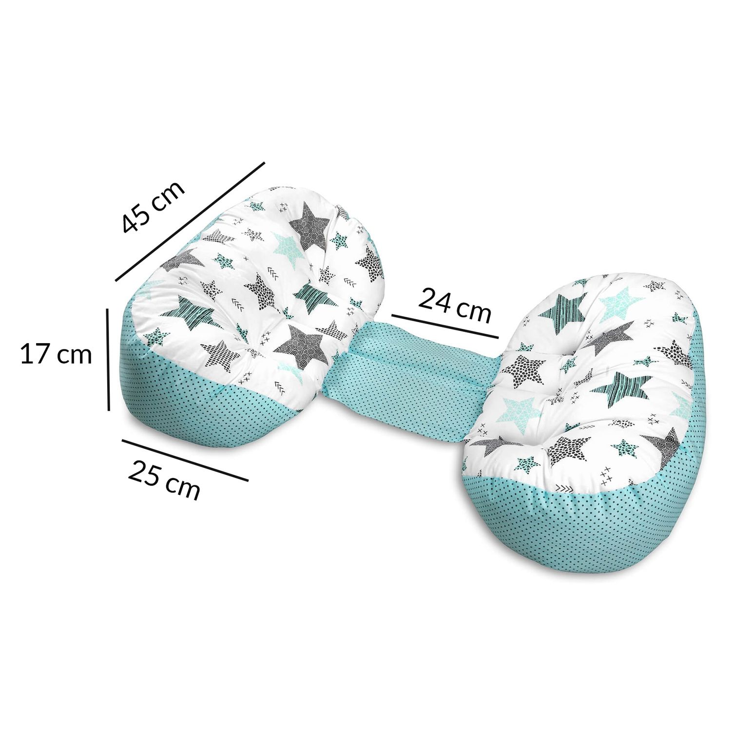 Perna gravide multifunctionala Kidizi Mona  All Mint Stars fotografia produsului View 2 L