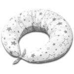 Perna gravide multifunctionala 8 in 1  Kidizi Luna Galaxy Grey 230x35 cm, husa detasabila din bumbac fotografia produsului View 6 S