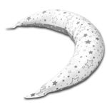 Perna gravide multifunctionala 8 in 1  Kidizi Luna Galaxy Grey 230x35 cm, husa detasabila din bumbac fotografia produsului View 2 S