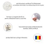 Perna gravide 3 in 1 cu husa detasabila Kidizi Lena, lungime 160 cm, Grey Dots fotografia produsului View 2 S