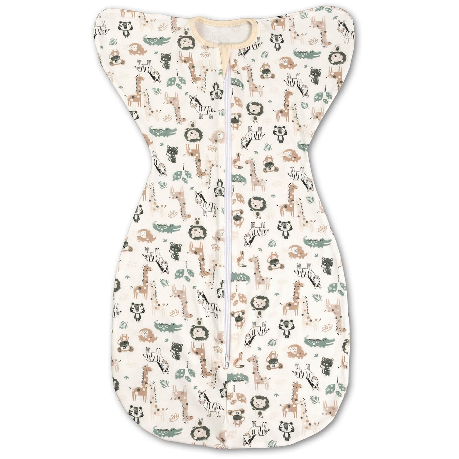 Sistem de infasat cu fermoar dublu Kidizi Swaddel Confort Safari 0-3 luni fotografia produsului