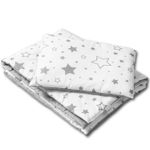 Lenjerie patut cosleeper Kidizi Galaxy Grey, include cearceaf, perna si pilota fotografia produsului