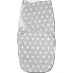 Set 2 sisteme de infasat duble cu interior din flanel 0-3 luni Kidizi All Grey Stars fotografia produsului View 2 S