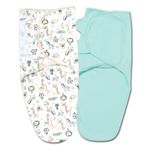 Set 2 sisteme de infasat reglabil din bumbac 3-6 luni Kidizi Safari fotografia produsului