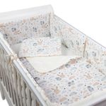 Set lenjerie matlasata 5 piese pentru patut 140x70 cm  Kidizi Forest Friends fotografia produsului