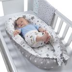 Cosulet dormit bebelusi Kidizi Baby Nest + salteluta impermeabila detasabila Galaxy Grey fotografia produsului View 2 S