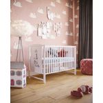 Patut din lemn masiv 120x60 cm Bria alb fotografia produsului