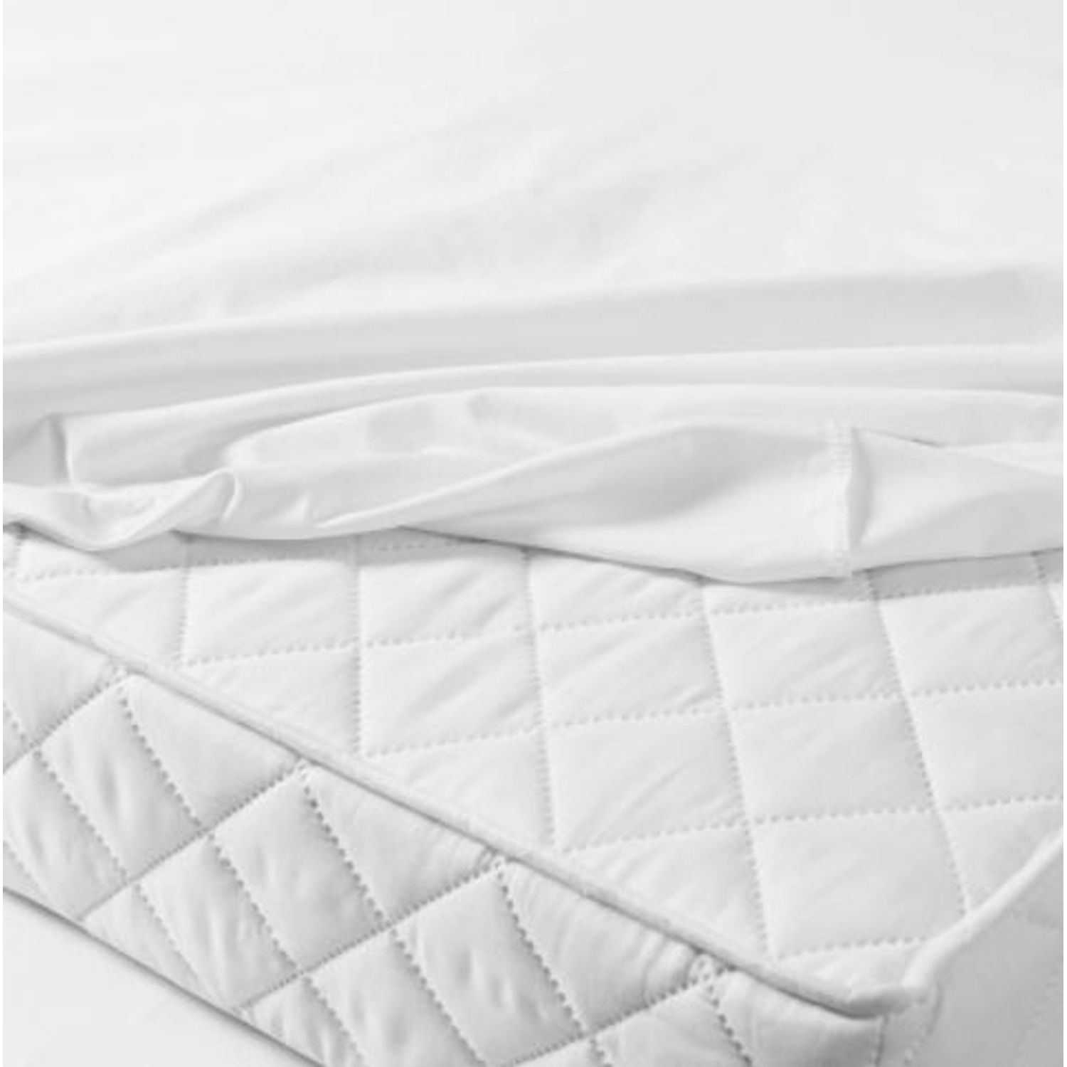 Husa protectie saltea impermeabila si respirabila din bumbac 120 x 60 cm  Kidizi, cu elastic roata fotografia produsului View 2 L