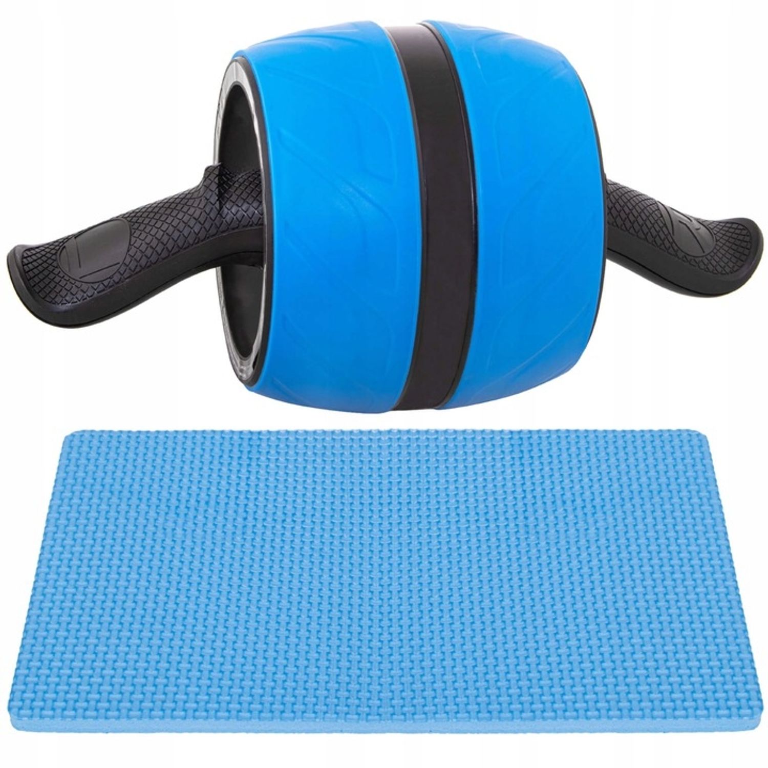 Roata pentru abdomene cu sistem de retractare Springos, include covoras genunchi fotografia produsului View 3 L