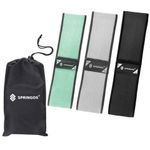 Benzi elastice Hip Band Springos, set 3 bucati rezistenta diferita grey/green/black fotografia produsului View 2 S