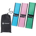 Benzi elastice Hip Band Springos, set 3 bucati rezistenta diferita fotografia produsului