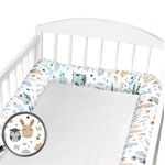 Set 2 aparatori laterale pentru patut tip rulou Kidizi Forest Friends fotografia produsului
