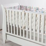 Set 2 aparatori matlasate patut 120x60 cm Kidizi Choo Choo Deluxe, inaltime 35 cm fotografia produsului View 2 S