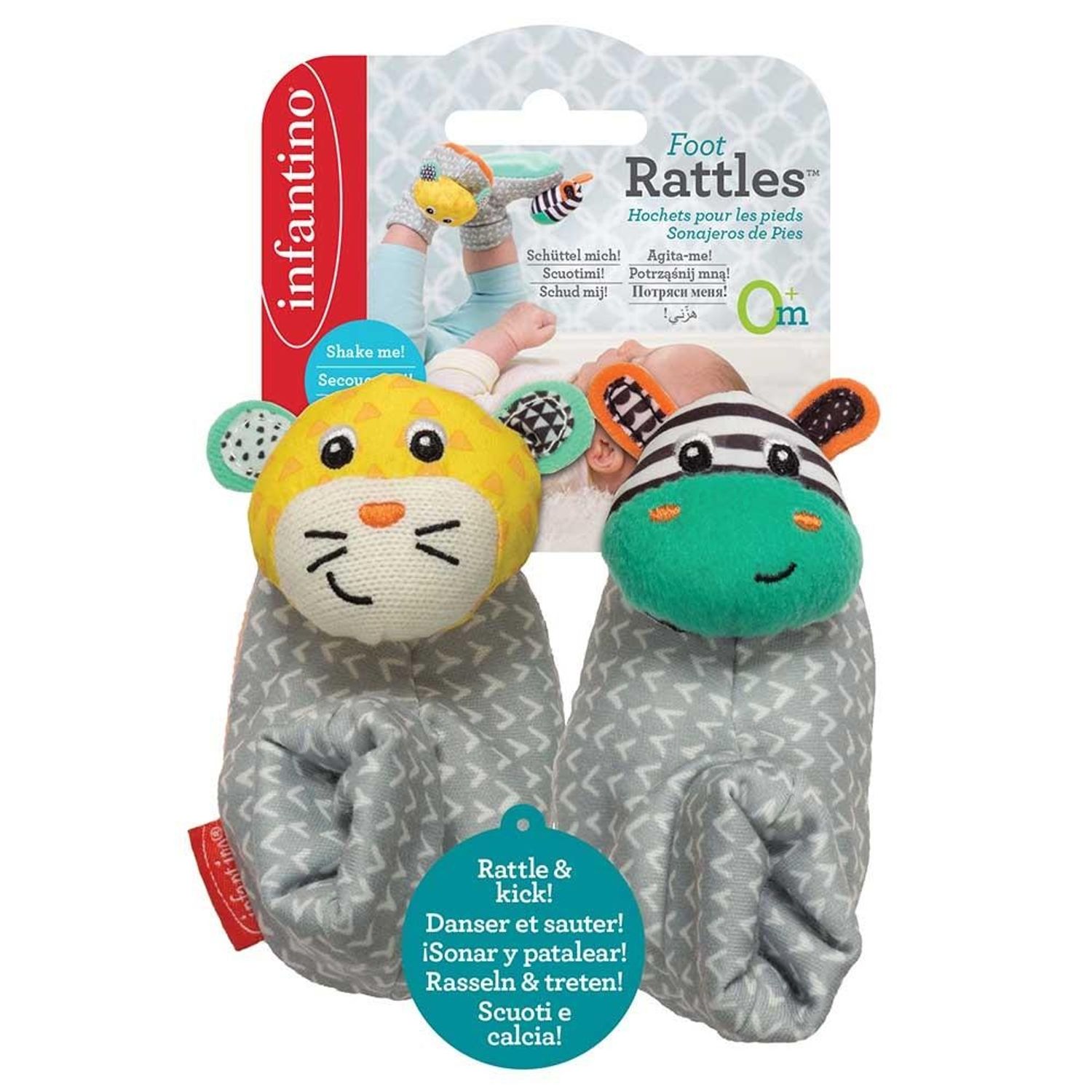 Set 2 botosei cu zornaitoare Infantino fotografia produsului View 3 L